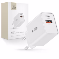 Tech-Protect NC30W USB-C PD 30W / USB-A QC 3.0 lādētājs - balts