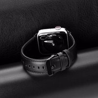 DUX DUCIS īstas ādas siksniņa YA Apple Watch 38 / 40 / 41 mm, melna