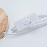 Galda lampa pie gultas spalva Art Deco sarkana CBDPH