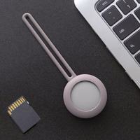 SILICONE ELASTIC maciņš KEY RING PENDANT LOCATOR APPLE AIRTAG rozā
