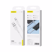 FONENG kabelis X90 USB-C 3A 1M balts