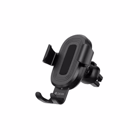 Devia auto turētājs Gravity ar bezvadu induktīvo lādētāju melns 10W gaisa ventilācijas atvere