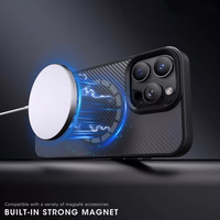 Wozinsky Oglekļa šķiedras apvalks ar Magnētisko Samsung Galaxy S25+ - Pelēks