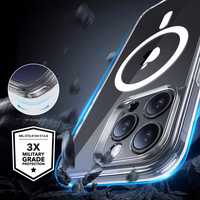 ESR Classic Pro Set Halolock MagSafe Viedtālruņa apvalks iPhone 16 Pro - caurspīdīgs