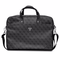 Guess Saffiano 4G Triangle Logo soma 16'' klēpjdatoram - melna
