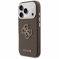 GUESS korpuss priekš IPHONE 17 Pro GUHCP17L5PS4RGGW (PU FW Resin Logo) brūns