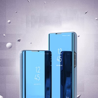 Clear View viedtālruņa apvalks Samsung Galaxy A24 4G ar atloku zila