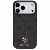 Guess 4G Small Classic Logo MagSafe futrālis iPhone 17 Pro Max - melns