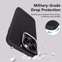 Tech-Protect Ion Carbon Magnētiskais viedtālruņa apvalks iPhone 16 Pro - melns/pelēks