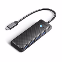 Orico PAPW4A-C3 USB-A Hub dokstacija 4x USB-A 3.0 - melna