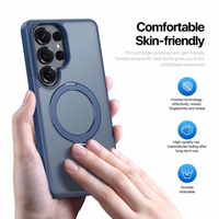 Futrālis Dux Ducis Yind Magnetic Stand Samsung S948 S26 Ultra tumši zils