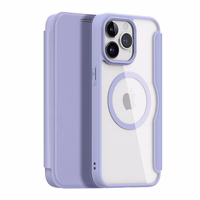 iPhone 15 Pro Max Magnētiskais MagSafe Atveramais apvalks Dux Ducis Skin X Pro - violets