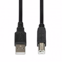 iBox IKU2D USB cable 1.8 m USB 2.0 USB A USB B melns