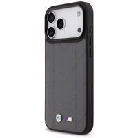 Viedtālruņa apvalks BMW M Quilted Logo MagSafe Case for iPhone 17 Pro Max - grafīta