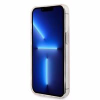 Komplekts Guess GUBPP13LH4EACSP vāciņš + lādētājs iPhone 13 Pro rozā cietais vāciņš ar 4G rakstu Magnētiskais