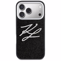 Karl Lagerfeld IML Glitter KL Diamond Logo Maciņš for iPhone 17 Pro - melns