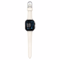 AmazingThing Klasiskā ādas dirželis Apple Watch 45/46/49 mm - pelēks