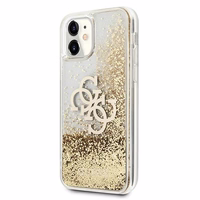 Guess 4G Big Liquid Glitter viedtālruņa apvalks iPhone 11 6.1" / Xr - Zelta