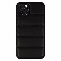 Viedtālruņa apvalks (m) ar ādas 3D dizainu iPhone 11 Pro 2 melns (m)