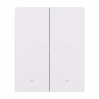 SONOFF M5-2C-80W WiFi Matter viedais sienas slēdzis (2 kanāli, rāmim)