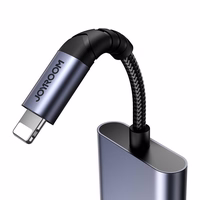 2‑in‑1 audio adapteris Joyroom SY-L02 Lightning uz dubulto Lightning (melns)