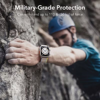 ESR Armorite 2 gabalu rūdītā stikla komplekts Apple Watch Ultra 49mm - titāna krāsas