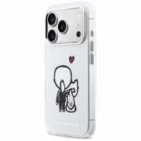Karl Lagerfeld Karl & Choupette Back MagSafe Maciņš for iPhone 17 Pro Max - Clear