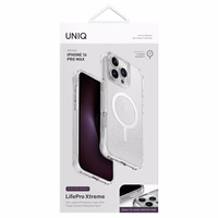 Uniq LifePro Xtreme Magnētiskais Uzlādes viedtālruņa apvalks iPhone 16 Pro Max - Caurspīdīgs