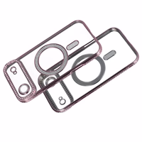 Viedtālruņa apvalks Bling Magsafe Case for Iphone 17 Air - rozā