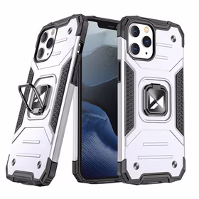 Wozinsky Ring Armor Case statīvs izturīgs aizsargvāks iPhone 13 Pro Max sudraba