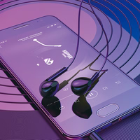 Borofone austiņas BM100 Fuente ar mikrofonu melnas