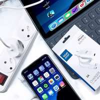 BLUE STAR ceļojumu lādētājs Type C + kabelis Type C uz Lightning PD QC4.0 3A 18W TFK-TC-1099C balts