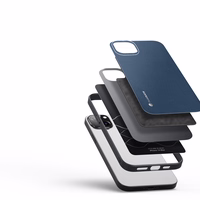 Dux Ducis Fino viedtālruņa apvalks iPhone 14 Plus zils neilona