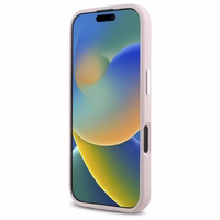 Karl Lagerfeld Silikona Ēna Metāla Sākotnējais Magnētiskais iPhone 16 Viedtālruņa apvalks - Rozā