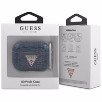 Guess GUACAPTPUJULDB AirPods Pro apvalks tumši zils/tumši zils Jeans kolekcija