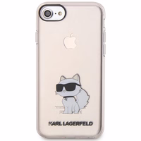 Karl Lagerfeld KLHCI8HNCHTCP iPhone 7/8/ SE 2020 / SE 2022 rozā/rozā cietais apvalks Ikonik Choupette
