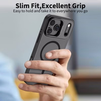 Tech-Protect MagStand MagSafe viedtālruņa apvalks iPhone 17 Pro Max - matēts melns