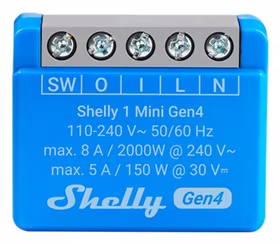 SHELLY 1 Mini Gen4 Smart switch zils 2 pcs