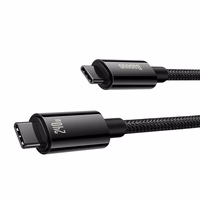 Baseus kabelis Tungsten PD USB-C - USB-C 1,0m melns 240W