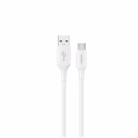 Dudao L2SM USB-A / micro USB 6A kabelis 1.2 m - balts