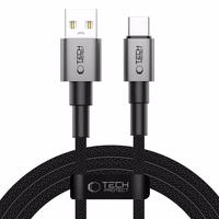 Tech-Protect UltraBoost DNA USB-A / USB-C kabelis 15W/3A 200cm - pelēks