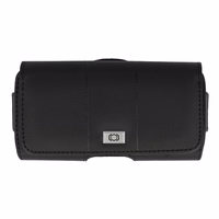 Tel Protect MAX jostas apvalks (IZMĒRS 14) Iphone 11/16 Plus/16 Pro/17 Pro/Huawei P30 Lite/Samsung S23/S24/S25 melns, ādas (155x80x14 mm)