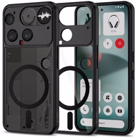 Tech-Protect MagMat Magnētiskais viedtālruņa apvalks Nothing Phone 3 - melns un caurspīdīgs