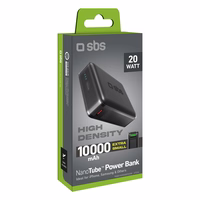 Portatīvais lādētājs SBS TEBB10000HDPD20K 10000 mAh ar Power Delivery - melna
