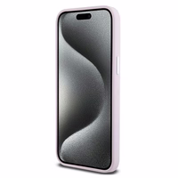 DKNY DKHMP15XSMCHLP iPhone 15 Pro Max6.7" rozā maciņš Liquid Silicone Small Metal Logo MagSafe