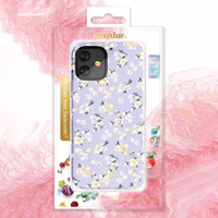 Kingxbar Blossom apvalks dekorēts ar oriģināliem Swarovski kristāliem iPhone 12 mini daudzkrāsains (Lilija)