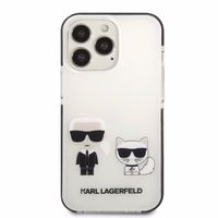Karl Lagerfeld KLHCP13LTPEKCW iPhone 13 Pro / 13 6.1" cietais apvalks balts/balts Karl&Choupette
