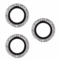 Aizsargstikls kameras objektīvam HARD DIAMOND iPhone 14 Pro/14 Pro Max, sudrabains (3 gab.)