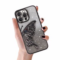 Viedtālruņa apvalks Tel Protect Butterfly Water Case iPhone 17 melns