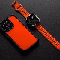 TECH-PROTECT ICONBAND LINE APPLE WATCH 4 / 5 / 6 / 7 / 8 / 9 / SE / ULTRA 1 / 2  (42 / 44 / 45 / 49 MM) ORANŽS